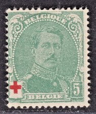 TIMBRE 1914-15 BELGIQUE CROIX