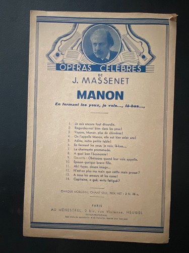 Partition petit format - partition, "