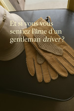 Gants de conduite homme – Cuir & crochet vintage