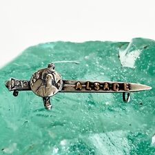 Broche Ancienne poinçon Argent Alsace épée Collection Art nouveau 1900's
