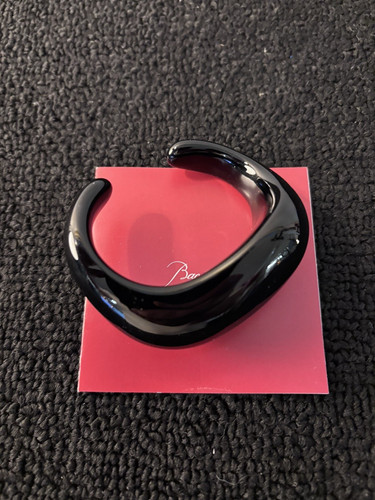 Bracelet jonc noir - , cristal