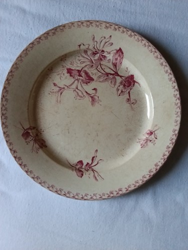 Grand plat rond ancien gien - plat,