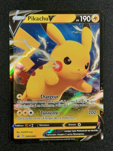 Carte pokémon pikachu - carte,