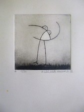 gravure à l'encre taille