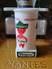 PORTE PAILLES PUBLICITAIRE VÉRIGOUD BLANC VINTAGE en OPALINE 