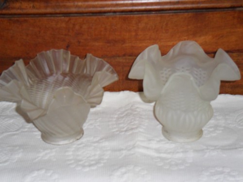 Anciennes tulipes verre - tulipes, (2),verre
