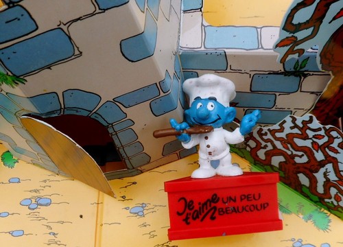Socle rouge français schleich - socle,
