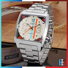 ✅ JARAGAR - WHITE COLOR - Montre homme Automatique en acier inoxydable