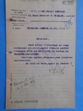 Lettre anc. : Chemins de Fer du Nord - Exploitation - Feignies Agence - 1935