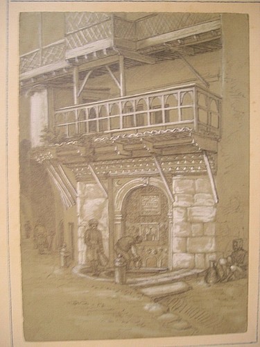 Dessin ancien orientalisme - dessin, les
