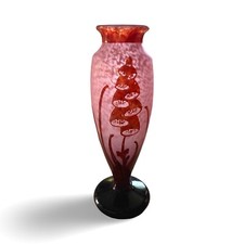 Grand vase Le Verre Français (Schneider, Charder) modèle « Digitales »