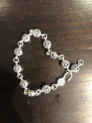 Bracelet fleur lys chrome - bracelet, de
