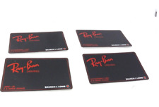 RAY BAN 4 VINTAGE WARRANTY CARDS SUNGLASSES FRANCE AUTHENTICITY CERTIFICATE