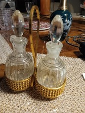Service Huilier Vinaigrier Vintage Verre Ou Cristal?