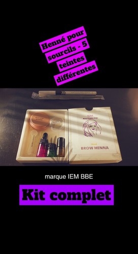 Kit brow henna henné pour - kit, /