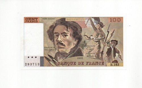 Billet 100 francs delacroix - billet,