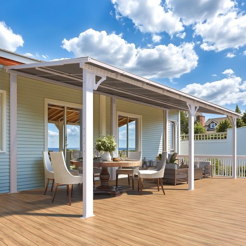 Pergola alu toit - pergola, 6m×2.5m,