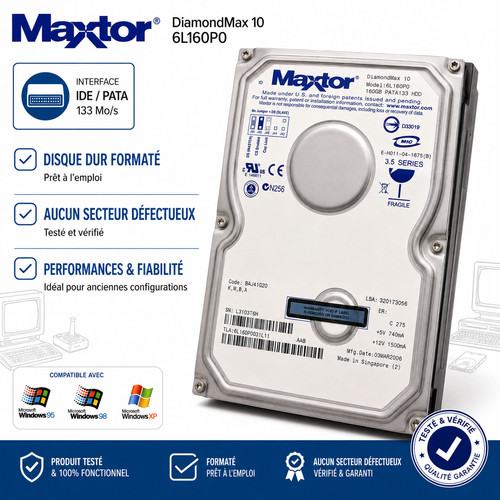 Maxtor diamondmax 160go ide - maxtor,
