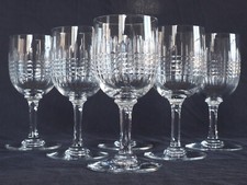 6 verres à vin - cristal de