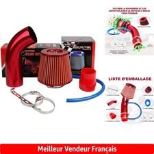 Kit Admission Direct Sport Pindex - Filtre à Air Froid Diamètre 76mm - Rouge