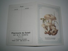 Rare Calendrier de poche Champignon 1988 Calocybe de la st Georges (pub,petit,)