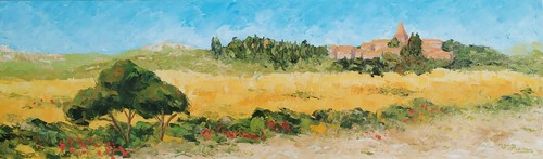 Tableau huile sur - , toile