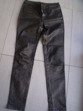 PANTALON FEMME ENDUIT COUPE SKINNY TAILLE 36/38 EXCLUSIVE