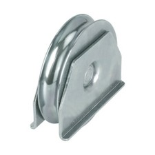 Galet support latéral gorge ronde - roue pour porte et portail coulissant