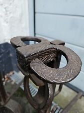 chenet cheminée tête de