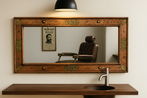 Miroir marocain cuivre - miroir,