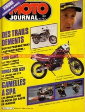 MOTO JOURNAL  757 KAWASAKI Z 1300 Z1300 HONDA NS 250 DINATEL BOXER BIKE SPA 1986
