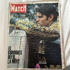 Paris Match N° 790 du 20/05/1964- A Nîmes, El Cordobès défie la mort