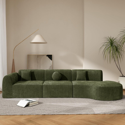 Stylish olive green seater - green, 6-seater