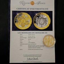 Medaille argent 333 - argent, doree