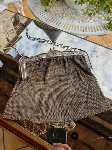 Ancienne minaudière metal - ,