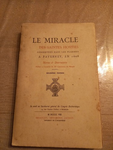Miracle des saintes - saintes, hosties