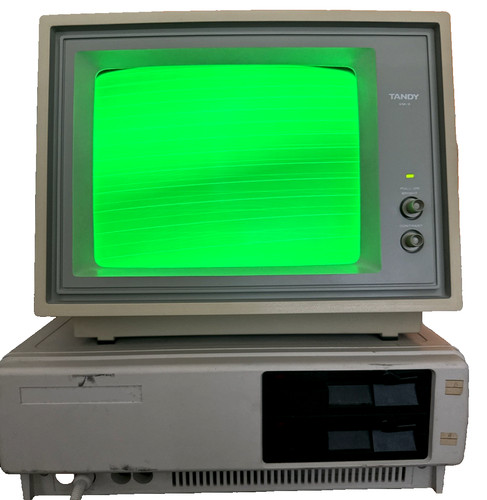 Vintage tandy 1000 - vintage, dual