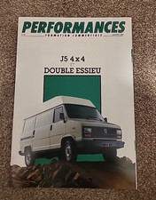 Brochure Performances Peugeot J5 4x4 Et Double Essieu