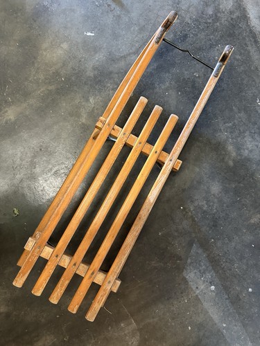 Luge bois déco ancienne - luge, en