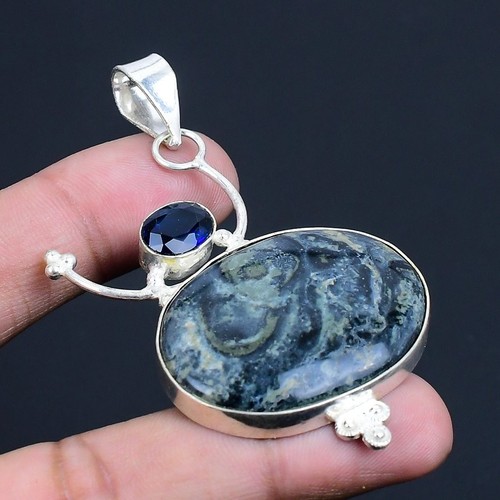 Pendentif bijou argent - en,