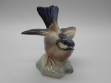 MAGNIFIQUE FIGURINE OISEAU EN PORCELAINE ALLEMANDE