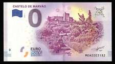 Billet Souvenir 0 Euro - Portugal, CASTELO DE MARVÃO 2018-1 NEUF / UNC