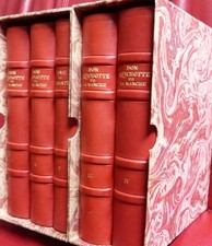 Don Quichotte /Vie de Cervantés (5 vol. - Union Latine 1935) Reliés plein cuir