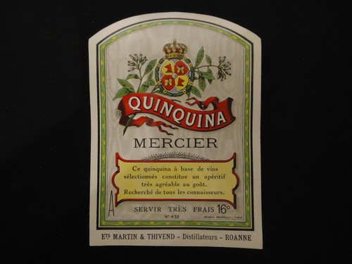 Etiquette ancienne quinquina - etiquette,