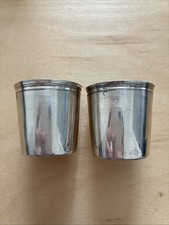 2 gobelets liqueur Argent Massif 2ieme coq 1809/1819 Époque Empire