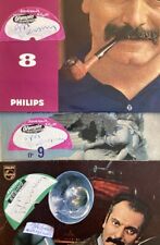 RARE Lot 3 33t 25 cm Brassens Autographes dédicaces signés Stickers Olympia 60’s
