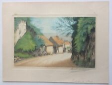 Gravure aquatinte signée