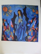 Tony AGOSTINI (1916-1990)LITHO ORIGINALE SIGNEE ART MODERNE NOTRE DAME MARIE