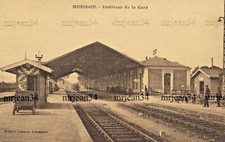 14 MEZIDON GARE Interieur de la Gare, cheminots train animation sncf