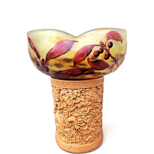 Vase signé daum nancy - nancy, france